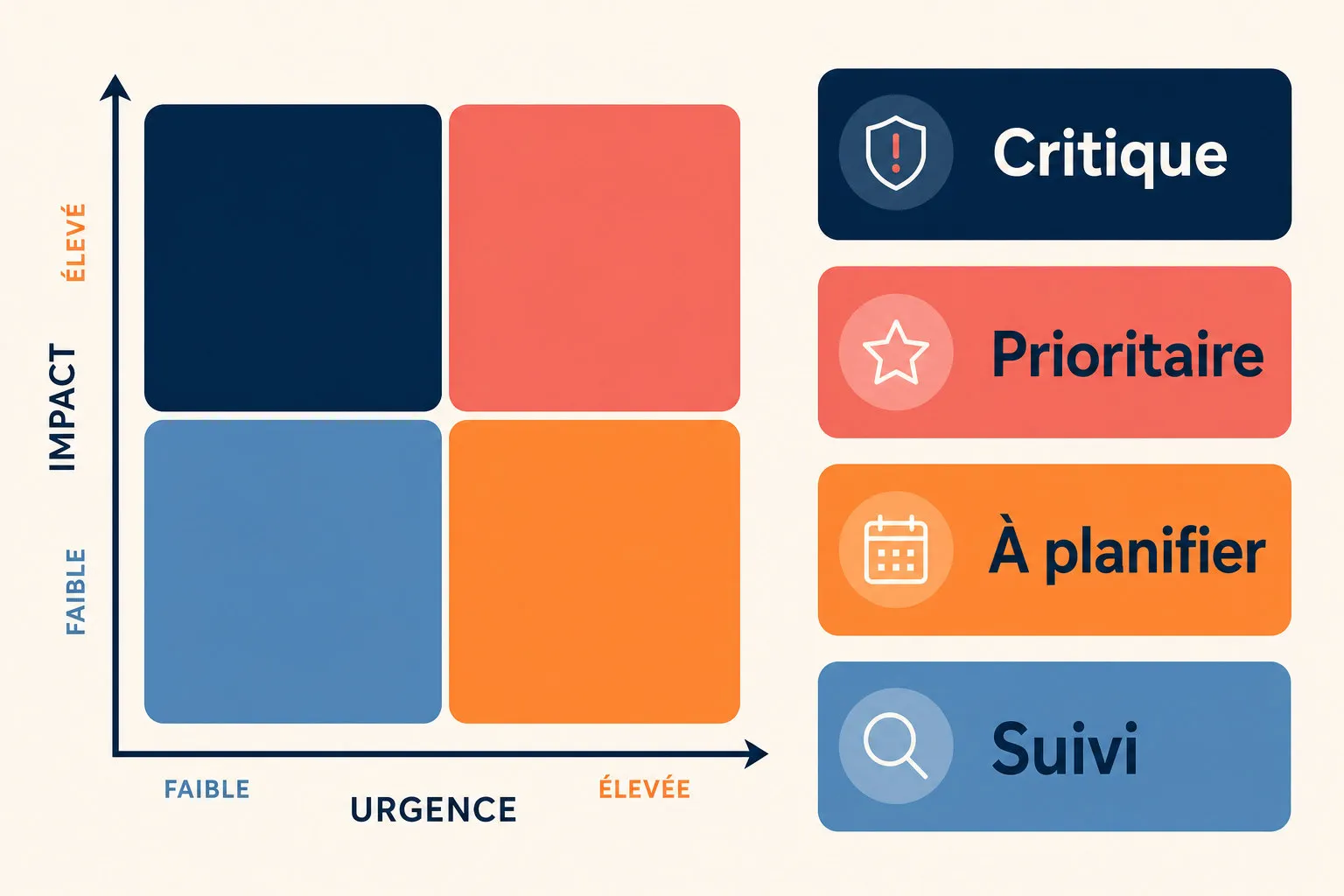 Une dirigeante et un consultant priorisent les actions issues d'un audit informatique